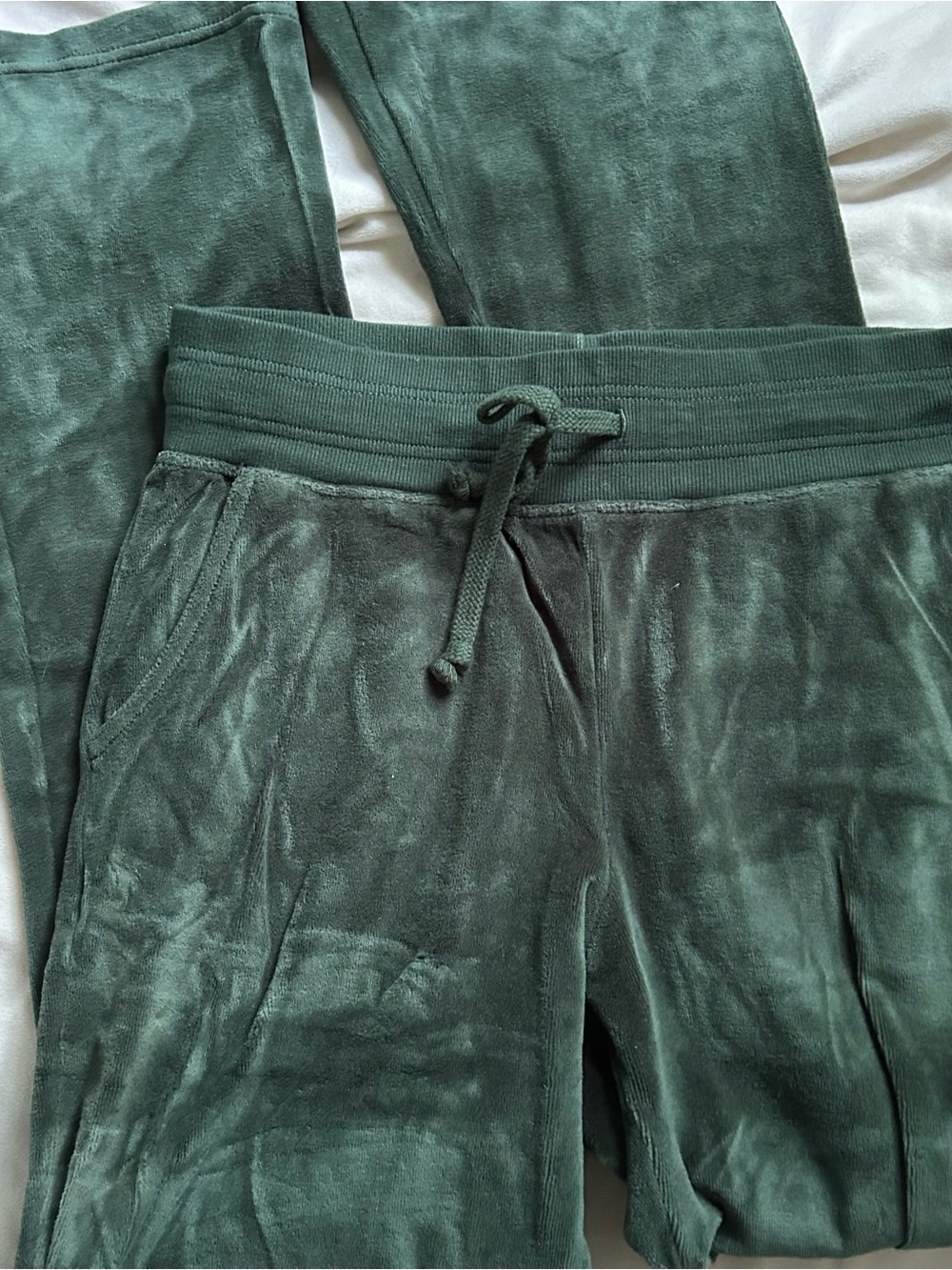 Aerie Green Velour Sweatpants
